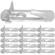 30Pcs Furniture partition Bracket Shelf Support pegs Cabinet Shelf Clips Heav...