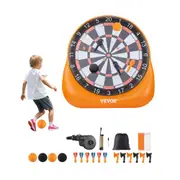 VEVOR Inflatable Soccer Dart Board over 2 m with 4 Kick Ball 6 Darts 6 Axe Pump