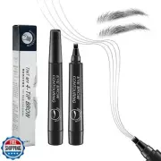 Eyebrow Contouring Pen, Waterproof Microblading Eyebrow Pencil with 4-Prong M