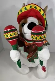 12” Hug Me Musical Animated Mariachi Puppy Sings "The Macarena", Shakes Maracas!