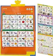 Korean Alphabet Poster Korean Toys for Kids, Learn Korean Alphabet, Words and Pronunciation, Korean Language Learning Book for Beginners