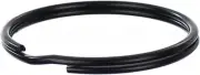 CleverDelights 2" Key Rings - Dark Black Color - 10 Pack - 51mm,