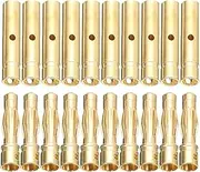 10Pair/20pcs 4mm for RC Battery Motor Bullet Banana Plug Male Female Connector Gold-Plated Bullet Banana Connectors