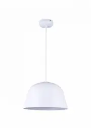 Symmetrical Angled Dome Scandinavian Pendant Light - White