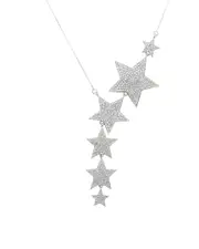 Eye Candy LA The Luxe Collection Silver CZ Start Bright Necklace