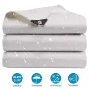 Waterproof Tarpaulin Awning Tarp Rectangle Anti-UV Tarpaulin Shade Sail Camping