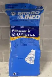 DVC 10 Vacuum Bags MicroLined Brand Panasonic U, U-3 & U-6