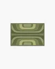60' x 90' | Machine Washable Runner Rug | Kid & Pet Friendly | Indoor Rug | Jonathan Adler Paradox Green Tufted Rug | Ruggable