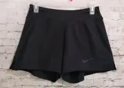 Nike Women's Baseline Flex Dri Fit Tennis Shorts Black Small #728785-010 (26"W)
