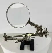 Optical Magnifier Helping Hand 2x Hands Free Magnifying Helper stand NEW