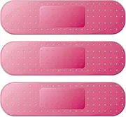 ALI2 Car Bandaid Sticker, 10 x 2.76 Inches Giant Car Bumper Sticker, 3 Pack Car Decal Vinyl Decal Sticker Bandaid Magnet Decal for Car SUV, Locker Refrigerator, Vehicle Window (RED)