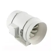 8“ Silent Inline Fan Extractor Duct Hydroponic Exhaust Industrial Vent Kit