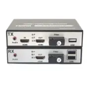 HDMI Extender Over Fiber Optic Cable 20Km,KVM Switch SC Optical Fiber Extension