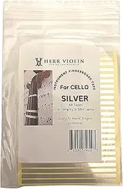 HERR Violin, Instrument Fingerboard Tape for Cello, String Instrument fingerboard Tapes, Note Positioning tape, Silver