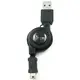 USB 傳輸線 高速傳輸 相容1.1及2.0版 USB A - Mini USB 5pin USB伸縮線 0.8米 適合 MP3, 數碼相機,MOTO V3手機