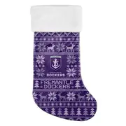 Fremantle Dockers AFL Christmas Stocking Gift Bag Sock Xmas Hanging Ornament