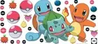 RoomMates RMK5361GM Pokémon Squirtle, Charmander, and Bulbasaur Peel and Stick