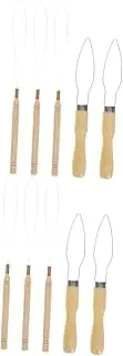 minkissy 2sets Manual Beading Tool Bead Threader for Hair Bead Threader Needles for Sewing 5pcs*2