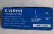 NEW OLD STOCK~CANON 580 MH7-3001 24V 150W Micrograpgic Quartz Halogen Lamp Bulb