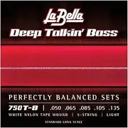 La Bella Bass 750TB White Nylon 050/135