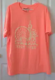 Cedar Point Amusement Park Vintage Collection Coral T-shirt Men's XL *Off Center