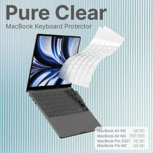 JTLEGEND Macbook Air/Pro 13&14&&15&16 Pure Clear 鍵盤保護膜