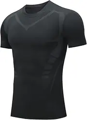 [AboveSun] 2024 New Shapewear Vest, Comfortable and Breathable Ice Silk Fabric, Ionic Shaping Shirt, Creates a Perfect Body for Men