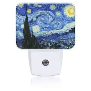 Starry Sky Abstract Painting Plug in Night Lights, Starry Sky Nightlight Plug...