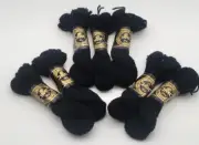 Lot of 7 Skeins DMC Laine Colbert Tapestry Wool Yarn 20g Noir Black France