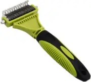 Pet Grooming Brush, 2 Sided Dog Brush for Shedding, Cat Undercoat Rake