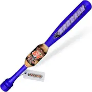 31"/ 35-oz Blue Heavy Weight Two Handed Baseball & Softball bat with Solid Pro Maple Wood for to Improve Strength, bat Speed, Overall Swing Trainer and Adult in Barrel Size 2.50 with Flame Work