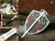 Hylian sheild inspired Handmade Replica for cosplay, The Legend Of Zelda Sword