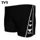 美國TYR男用四角黑色訓練款泳褲Logo Boxer 台灣總代理