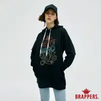 在飛比找momo購物網優惠-【BRAPPERS】女款 長版連帽上衣(黑)