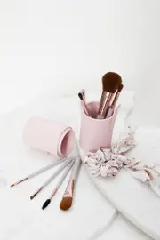 Pink Christmas Make Up Brush Set