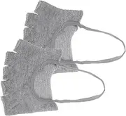 [FRCOLOR] Half Toe Socks Women Cotton Toe Socks Separator Breathable Non Slip for Women