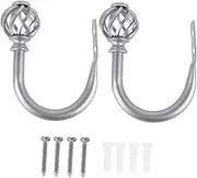 JECOMPRIS 1 Set Delicate Iron Curtain Holders Decorative Curtain Fixing Hooks for Convenient Storage Sturdy Design for Living Bathroom Bedroom Use Elegant Accessories for Eye Catching Decor