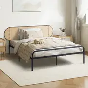 Oikiture Metal Bed Frame Single Size Bed Base Platform