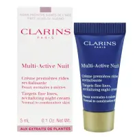 在飛比找Yahoo!奇摩拍賣優惠-【橘子水】CLARINS 克蘭詩 漾采肌活熬夜霜 5ml (