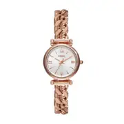 Fossil Carlie Three-Hand Rose Gold-Tone Stainless Steel Watch ES5330