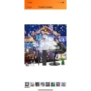 Christmas Snowflake Projector Lights Multicolor LED Waterproof
