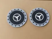 New Car Cup Holder Coasters. 2 Pack. With Mercedes Logo Free Ship
