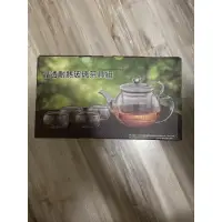 在飛比找蝦皮購物優惠-晶透耐熱玻璃茶具組 一壺四茶杯