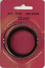 Genuine Air Tite 38mm Black Ring Coin Capsule Holder
