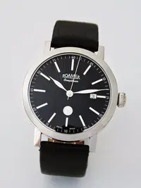 在飛比找Yahoo!奇摩拍賣優惠-真品 ROAMER 瑞士羅馬 放射線紋自動機械男錶