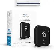 Cielo Breez Max | Smart AC Controller | Smart WiFi Thermostat for Mini-Split, Window & Portable ACs & Heat Pumps | AI-Based Technology | Free App, No Subscriptions | Alexa, Google, Siri, IFTTT (Black)