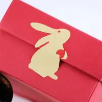 在飛比找樂天市場購物網優惠-中秋月餅兔子封口貼紙 (6枚入)【BlueCat】【JC37