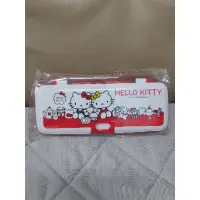 在飛比找蝦皮購物優惠-全新.正版.Hello kitty扣環塑膠筆盒