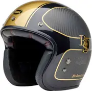 Bell Custom 500 Carbon RSD, open face helmet , color: Black/Gold , size: M
