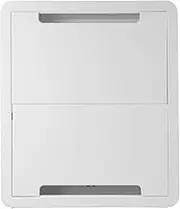 Legrand - OnQ Cable Management, Structured Media Enclosure, in-Wall Enclosure, TV Home Theater Box, Recessed Storage Box, Dual Purpose with 5 Inch Mounting Plate, 17 Inches, White (ENP1705-NA-V1)